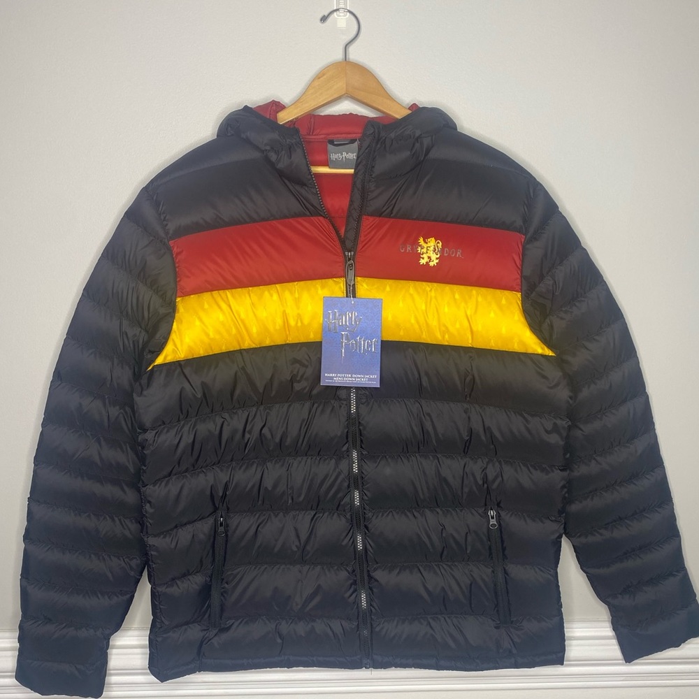 Harry Potter Gryffindor Puffy Down Coat/Jacket XXL NWT